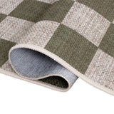 Rook Checkerboard Non-slip Machine-washable Area Rug
