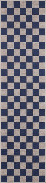 Rook Checkerboard Non-slip Machine-washable Area Rug