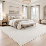 Hailey Textured Solid Plain Non-slip Machine-washable Area Rug