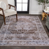 Alanya Ornate Medallion Washable Area Rug