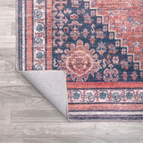 Dalyan Geometric Medallions Washable Area Rug