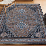 Dalyan Geometric Medallions Washable Area Rug