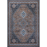 Dalyan Geometric Medallions Washable Area Rug