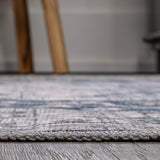 Didim Boho Gray Medallion Washable Area Rug