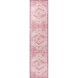 Alacati Ogee Medallion Washable Area Rug