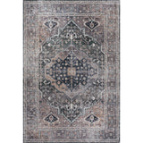 Alacati Ogee Medallion Washable Area Rug