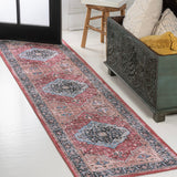 Alacati Ogee Medallion Washable Area Rug