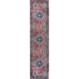 Alacati Ogee Medallion Washable Area Rug