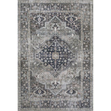 Alacati Ogee Medallion Washable Area Rug