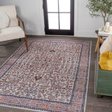 Kemer All-over Persian Washable Area Rug