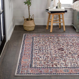 Kemer All-over Persian Washable Area Rug