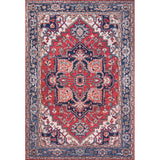 Cirali Ornate Large Medallion Washable Area Rug