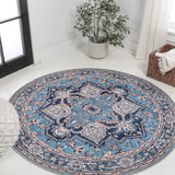 Cirali Ornate Large Medallion Washable Area Rug