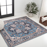Cirali Ornate Large Medallion Washable Area Rug