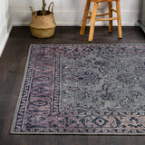 Victoria Ornate Persian All-over Washable Area Rug