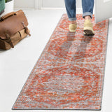 Asa Ornate Medallion Washable Area Rug