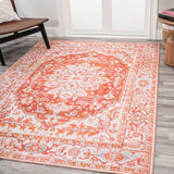 Asa Ornate Medallion Washable Area Rug