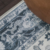 Asa Ornate Medallion Washable Area Rug