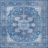 Maris Ornate Medallion Washable Area Rug