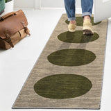Cirkel Minimalist Geometric Dot Machine-washable Area Rug