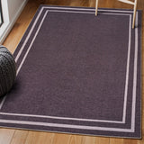 Sloane Classic 2-stripe Border Washable Area Rug