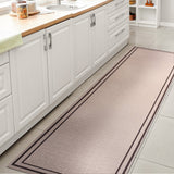 Sloane Classic 2-stripe Border Washable Area Rug