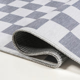 Ainsley Modern Cottage Checkerboard Washable Area Rug