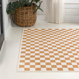 Ainsley Modern Cottage Checkerboard Washable Area Rug