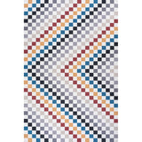 Ainsley Modern Cottage Checkerboard Washable Area Rug