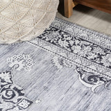 Bausch Bohemian Distressed Chenille Machine-washable Area Rug