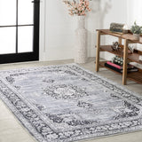 Bausch Bohemian Distressed Chenille Machine-washable Area Rug