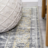 Bausch Bohemian Distressed Chenille Machine-washable Area Rug