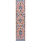 Wincer Chenille Cottage Medallion Machine-washable Area Rug