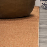 Twyla Classic Solid Low-Pile Machine-Washable Area Rug