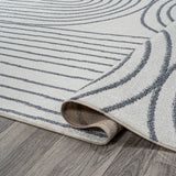 Doodle Contemporary Glam Geometric Machine-washable Area Rug