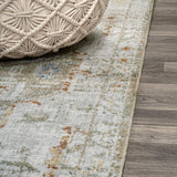Shaemus Bohemian Medallion Low-Pile Machine-Washable Area Rug