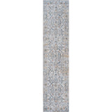 Brandy Rustic Border Low-Pile Machine-Washable Area Rug