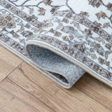 Superbia Boho Medallion Border Non-slip Machine-washable Area Rug