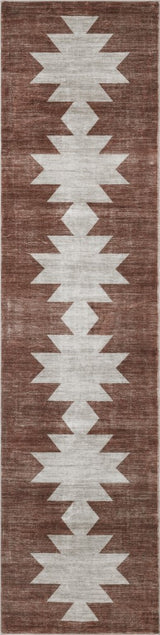 Peyton Minimalist Geometric Totem Non-slip Machine-washable Area Rug