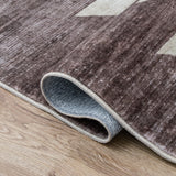 Peyton Minimalist Geometric Totem Non-slip Machine-washable Area Rug