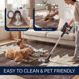 Peyton Minimalist Geometric Totem Non-slip Machine-washable Area Rug