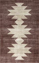 Peyton Minimalist Geometric Totem Non-slip Machine-washable Area Rug