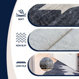 Peyton Minimalist Geometric Totem Non-slip Machine-washable Area Rug