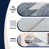 Peyton Minimalist Geometric Totem Non-slip Machine-washable Area Rug