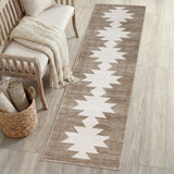 Peyton Minimalist Geometric Totem Non-slip Machine-washable Area Rug