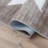 Peyton Minimalist Geometric Totem Non-slip Machine-washable Area Rug