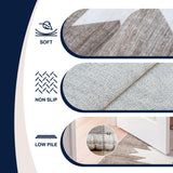 Peyton Minimalist Geometric Totem Non-slip Machine-washable Area Rug