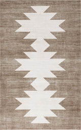 Peyton Minimalist Geometric Totem Non-slip Machine-washable Area Rug