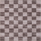 Pawn Distressed Checkerboard Non-slip Machine-washable Area Rug