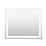 Remy Rectangular Frameless Anti-Fog Aluminum Front-lit Tri-color LED Bathroom Vanity Mirror with Smart Touch Control - JONATHAN Y